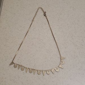 Universal Thread Gold Necklace Worn 1x EUC